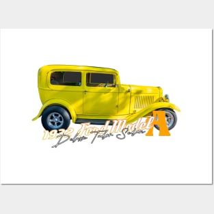 1932 Ford Model A Deluxe Tudor Sedan Posters and Art